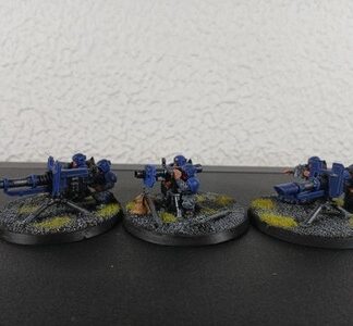 Heavy Weapons Painted Squad of 3x Astra Militarum Warhammer 40K Games Workshop