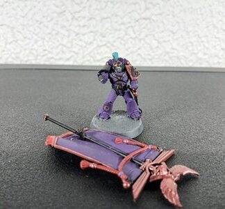 Standard Bearer Painted Emperor's Children Chaos Space Marines Warhammer 40K GW
