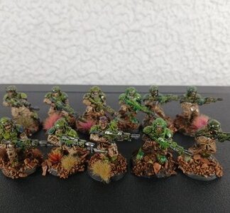 Cadian Shock Troops Painted Squad of 11x Astra Militarum Warhammer 40K GW