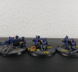 Heavy Weapons Painted Squad of 3x Astra Militarum Warhammer 40K Games Workshop