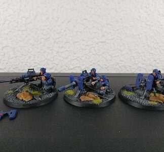 Heavy Weapons Painted Squad of 3x Astra Militarum Warhammer 40K Games Workshop