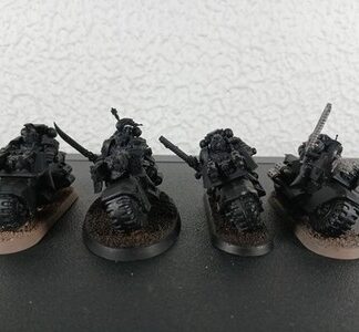 Outriders Primed Squad of 4x Space Marines Ultramarines Warhammer 40K GW