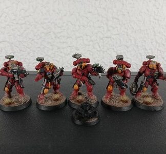 Incursors Painted Squad of 5x Blood Angels Space Marines 40K Games Workshop