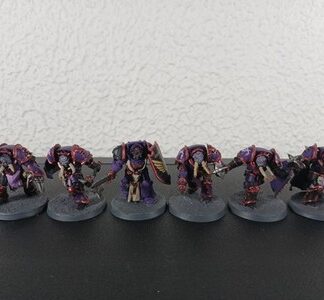 Chaos Terminator Painted Magnet Squad of 6x Emperor's Children Chaos Marines