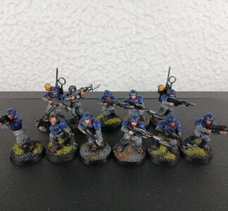 Cadian Shock Troops Painted Squad of 11x Astra Militarum Warhammer 40K GW