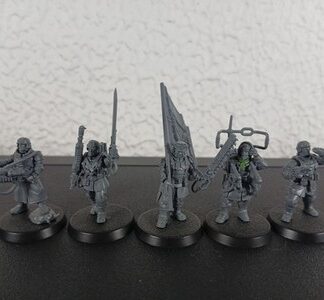 Cadian Command Squad of 5x Astra Militarum Warhammer 40K Games Workshop