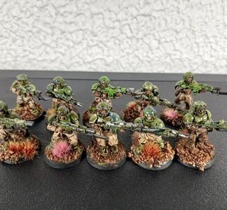 Cadian Shock Troops Painted Squad of 10x Astra Militarum Warhammer 40K GW