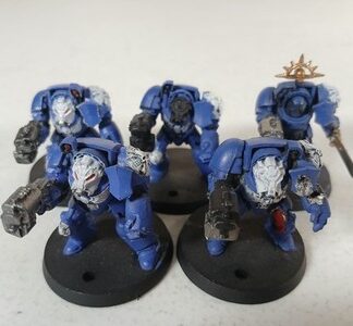 Terminator Squad of 5x, 1x Captain Space Marines Warhammer 40K Games Workshop