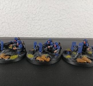 Heavy Weapons Painted Squad of 3x Astra Militarum Warhammer 40K Games Workshop