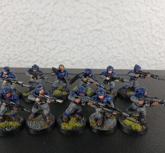 Cadian Shock Troops Painted Squad of 11x, 1x LT Astra Militarum Warhammer 40K GW