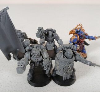 Space Marines Command Squad Kitbashed Damaged Partially Painted Warhammer 40K