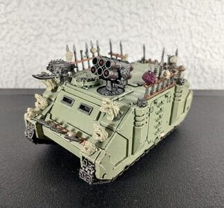 Chaos Rhino Tank Painted Chaos Marines Warhammer 40K Games Workshop