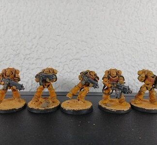 Heavy Intercessor Painted Magnet Squad of 5x Iron Hands Space Marines Warhammer