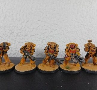 Heavy Intercessor Painted Magnet Squad of 5x Iron Hands Space Marines Warhammer