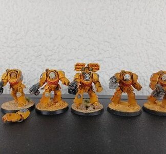 Terminator Painted Magnet Squad of 5x Iron Hands Space Marines Warhammer 40K GW