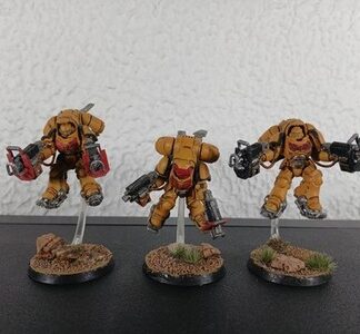 Inceptors Painted Magnet Squad of 3x Iron Hands Space Marines Warhammer 40K GW