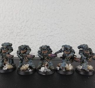 Infernus Marines Painted Magnet Squad of 5x Space Wolves Space Marines 40K GW