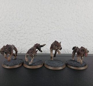 Fenrisian Wolves Squad of 4x Painted Space Wolves Warhammer 40K GW