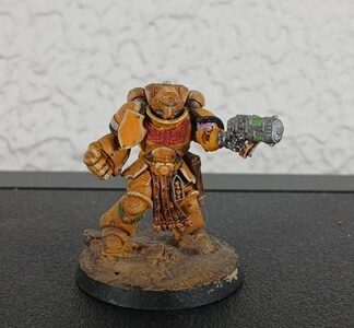 Captain with Power Fist Painted Magnet Iron Hands Space Marines Warhammer 40K GW