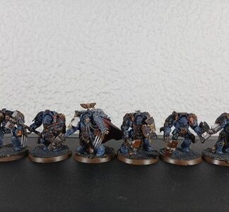 Wolf Guard Terminator Squad of 6x Painted Space Wolves Warhammer 40K GW