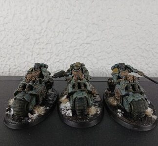 Outriders Painted Magnet Squad of 3x Space Wolves Space Marines 40K GW