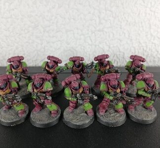 Intercessors Painted Squad of 10x Space Marines Warhammer 40K Games Workshop