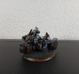 Attack Bike Painted Space Wolves Space Marines Warhammer 40K Games Workshop