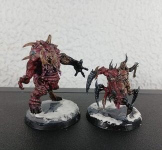 Chaos Spawn Painted Magnet Squad of 2x Chaos Space Wolves Age of Sigmar