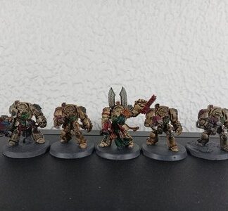 Deathwing Terminators Painted Squad of 5x Dark Angels Space Marines Warhammer40K