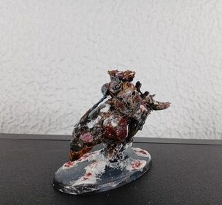 Lord on Juggernaught Painted Space Wolf Chaos Space Wolves Warhammer 40K GW