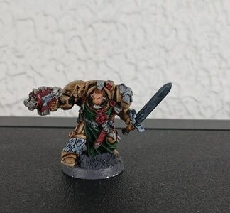 Captain in Terminator Armor Painted Metal Space Marines Dark Angels Warhammer40K