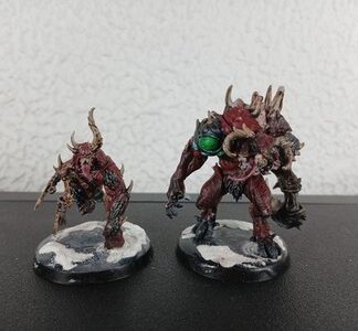 Chaos Spawn Painted Magnet Squad of 2x Chaos Space Wolves Age of Sigmar
