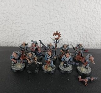 Neophyte Hybrid Painted Squad of 10x Genestealer Cult Warhammer 40K GW