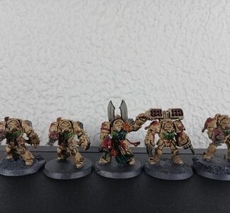 Deathwing Terminators Painted Squad of 5x Dark Angels Space Marines Warhammer40K
