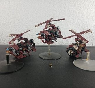 Deffkoptas Painted Squad of 3x With Stands Orks Warhammer 40K Games Workshop