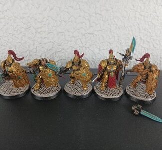 Custodian Guard Painted Squad of 5x Adeptus Custodes Warhammer 40K