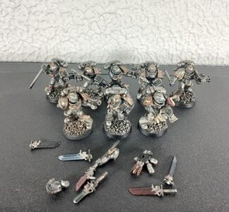 Strike/Purgation Painted Squad of 8x, 1x Metal Grey Knights Space Marines 40K GW
