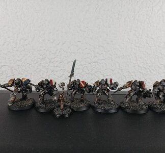 Terminators Painted Squad of 6x, 5x Metal Grey Knights Space Marines Warhammer