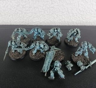 Terminators Primed Squad of 8x, 4x Metal Grey Knights Space Marines Warhammer