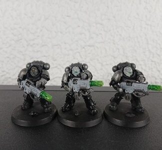 Eradicators Painted Squad of 3x Salamanders Space Marines Warhammer 40K GW