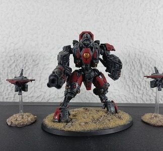 Ghostkeel XV95 Battlesuit Painted Magnet Tau Empire Warhammer 40K Games Workshop