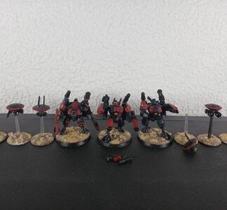 Crisis Battlesuits Painted Magnet Squad of 3x Tau Empire Warhammer 40K GW