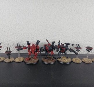 Crisis Battlesuits Painted Magnet Squad of 3x Tau Empire Warhammer 40K GW