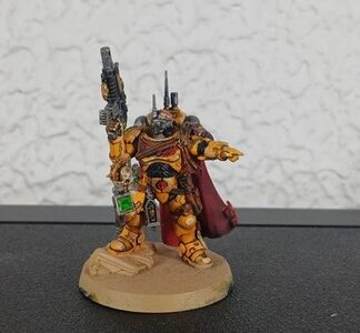 Captain in Phobos Armor Painted Magnet Iron Hands Space Marines Warhammer 40K GW