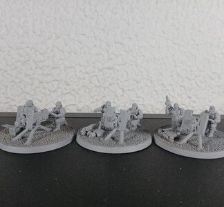 Heavy Weapons Primed Squad of 3x Kitbashed Genestealer Cult Warhammer 40K GW