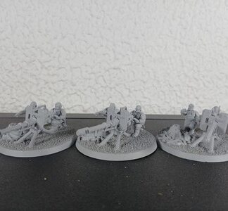 Heavy Weapons Primed Squad of 3x Kitbashed Genestealer Cult Warhammer 40K GW