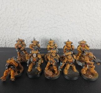 Infiltrators Painted Squad of 10x Iron Hands Space Marines Warhammer 40K GW