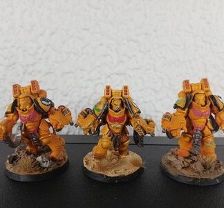 Aggressors Painted Magnet Squad of 3x Iron Hands Space Marines Warhammer 40K GW