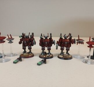 Crisis Battlesuits Painted Squad of 3x Tau Empire Warhammer 40K GW