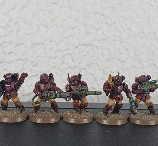Tempestus Scions Painted Squad of 5x Astra Militarum 40K Games Workshop